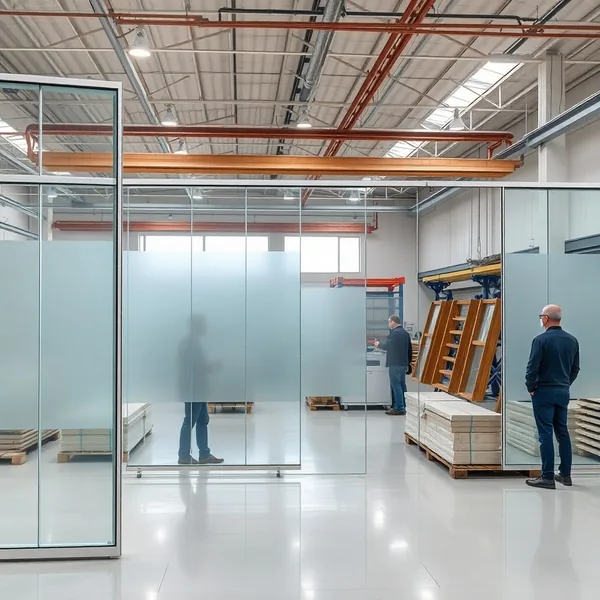 Frosted Glass Partitions